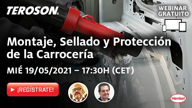 TEROSON organiza el webinar “Montaje, Sellado y Protección de la carrocería”