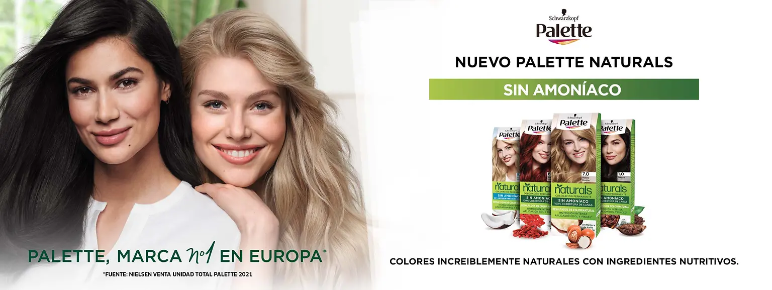 Palette Naturals se renueva para ofrecer una coloración permanente sin amoníaco