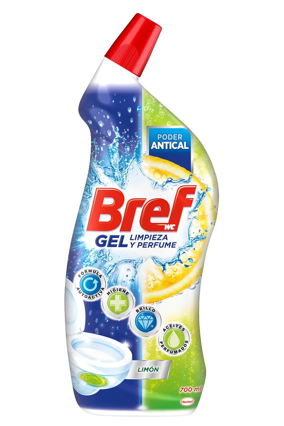 Bref WC Gel Limpieza y Perfume Limón